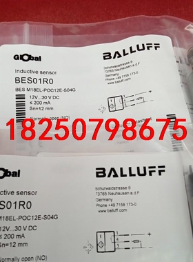 全新原装巴鲁夫传感器BES01R0 BES M18EL-PO议价