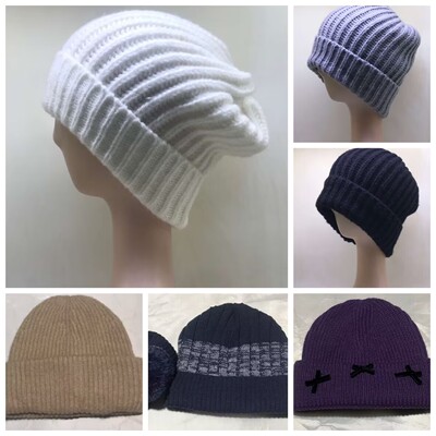 外贸圣诞针织帽春秋冬季针织帽