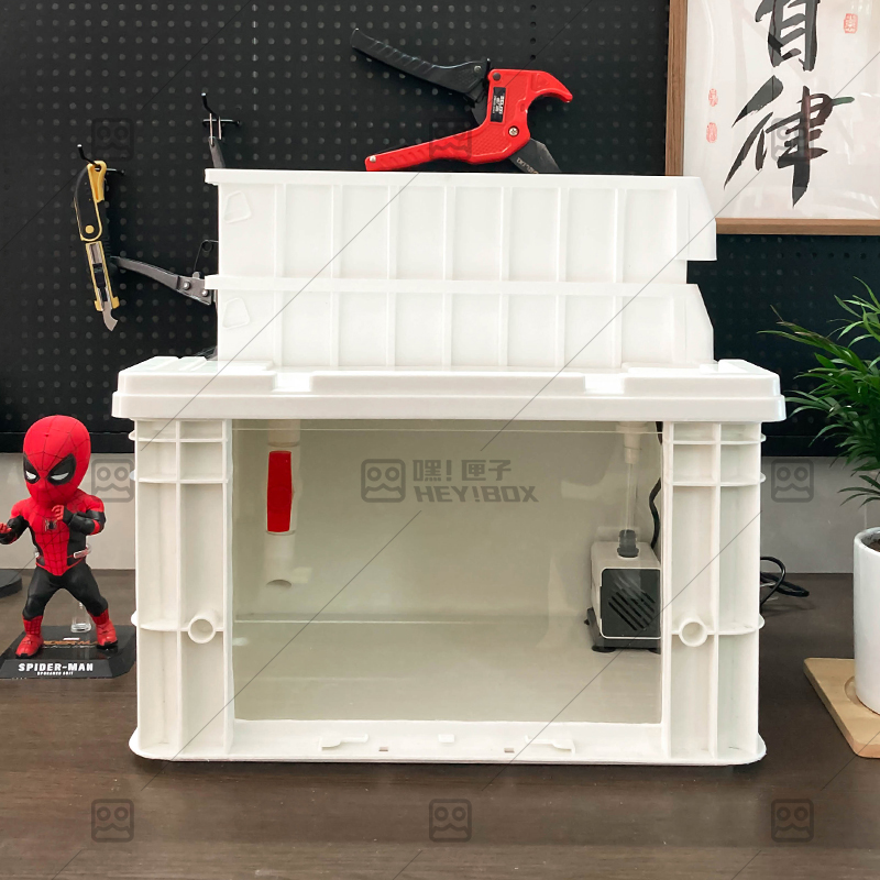 嘿匣子diy周转箱龟缸乌龟缸可视周转箱养龟专用饲养缸生态周转箱