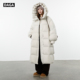 超轻无胆90白鸭绒高充绒300g防寒长款 大嘎daga 白月光 羽绒服女