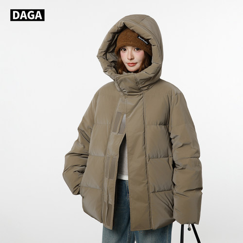 大嘎daga【寒甲6.0】德国进口奶绒皮工装羽绒服潮男女中性情侣装