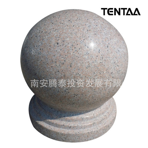加厚带底座抛光花岗岩石球阻止车用路边挡车石墩圆球大力促销中