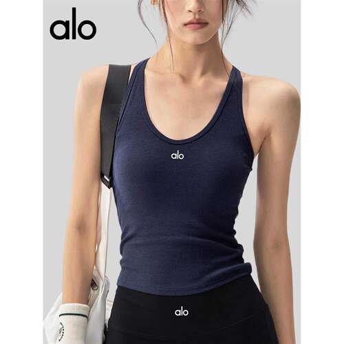 AIo 带胸垫一体式运动背心防震美背瑜伽服外穿显瘦跑步训练上衣