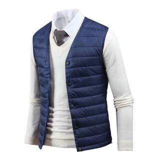 2025新款 贴身内穿坎肩中老年保暖背心马夹内胆 羽绒棉马甲男秋冬季