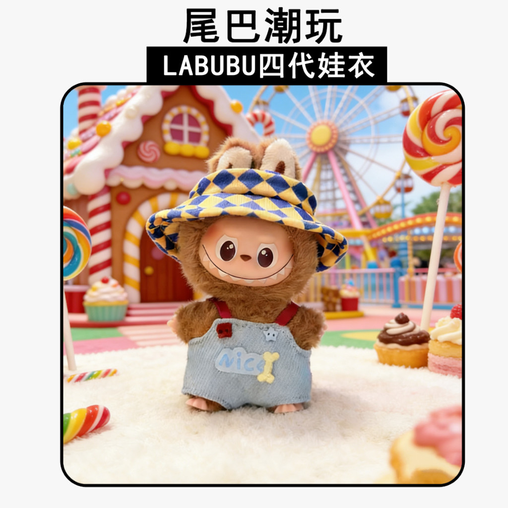 幼稚园套装娃衣拉布布四代mini版搪胶公仔衣服labubu4.0心底密码,模玩/动漫/周边/娃圈三坑/桌游,潮玩娃衣,淘宝优惠券,粉丝福利购,淘宝优惠卷