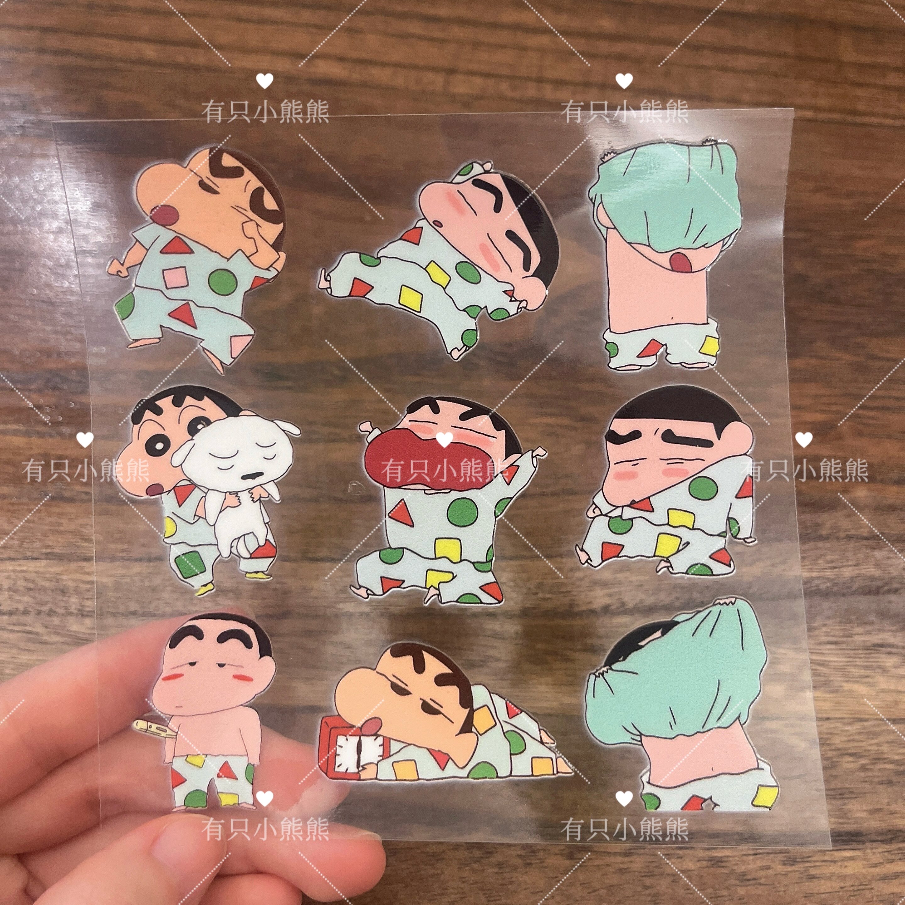 蜡笔小新转印贴防水装饰