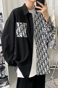 2026春季新款海报景港风大码男女衬衫M-5XL-CS001-P40图片