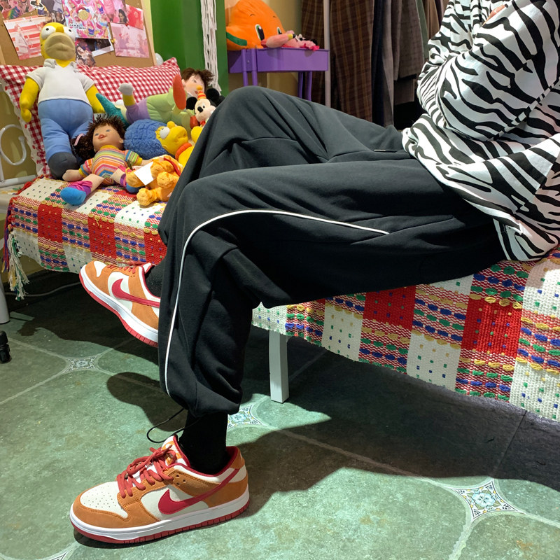 2026春季新款古着店港风宽松大码休闲卫裤M-5XL-KZ1026-P45图片