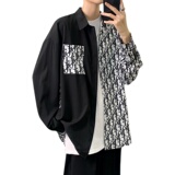 2026春季新款海报景港风大码男女衬衫M-5XL-CS001-P40，男装衬衫，星座417-1（原电商B245）