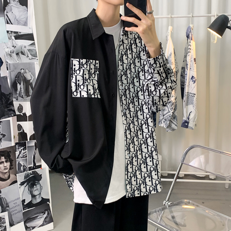 2026春季新款海报景港风大码男女衬衫M-5XL-CS001-P40,男装衬衫,星座417-1（原电商B245）