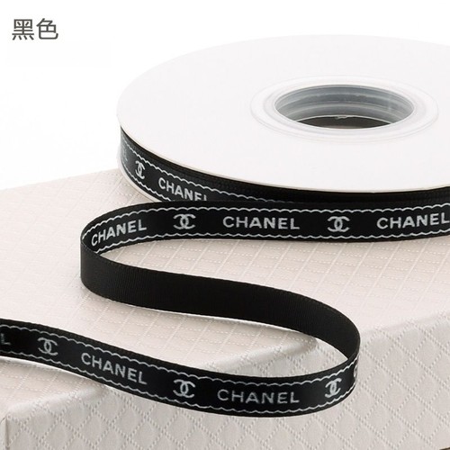 1cm小香风CHANEL生日蛋糕盒子包装缎带手工DIY礼品彩带鲜花花艺带