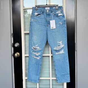 清仓美国直邮高货FRAME女破洞牛仔裤断码接受微瑕不支持退换