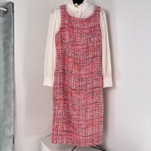 背心连衣裙特价 York粉色亮片香风无袖 不退不换 美国直邮Preston