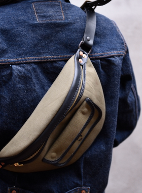 ANOTHER CLASSIC 胸包 小包 VINTAGE 军布改制腰包