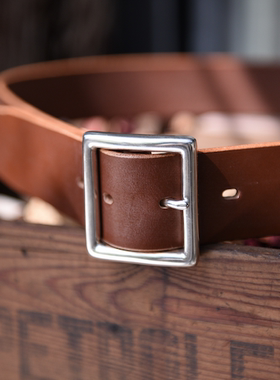 ANOTHER CLASSIC 皮带 马具皮 马缰革皮带 腰带 头层牛皮