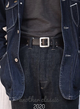 ANOTHER CLASSIC 3cm经典风格腰带 意大利鞍革 美式休闲