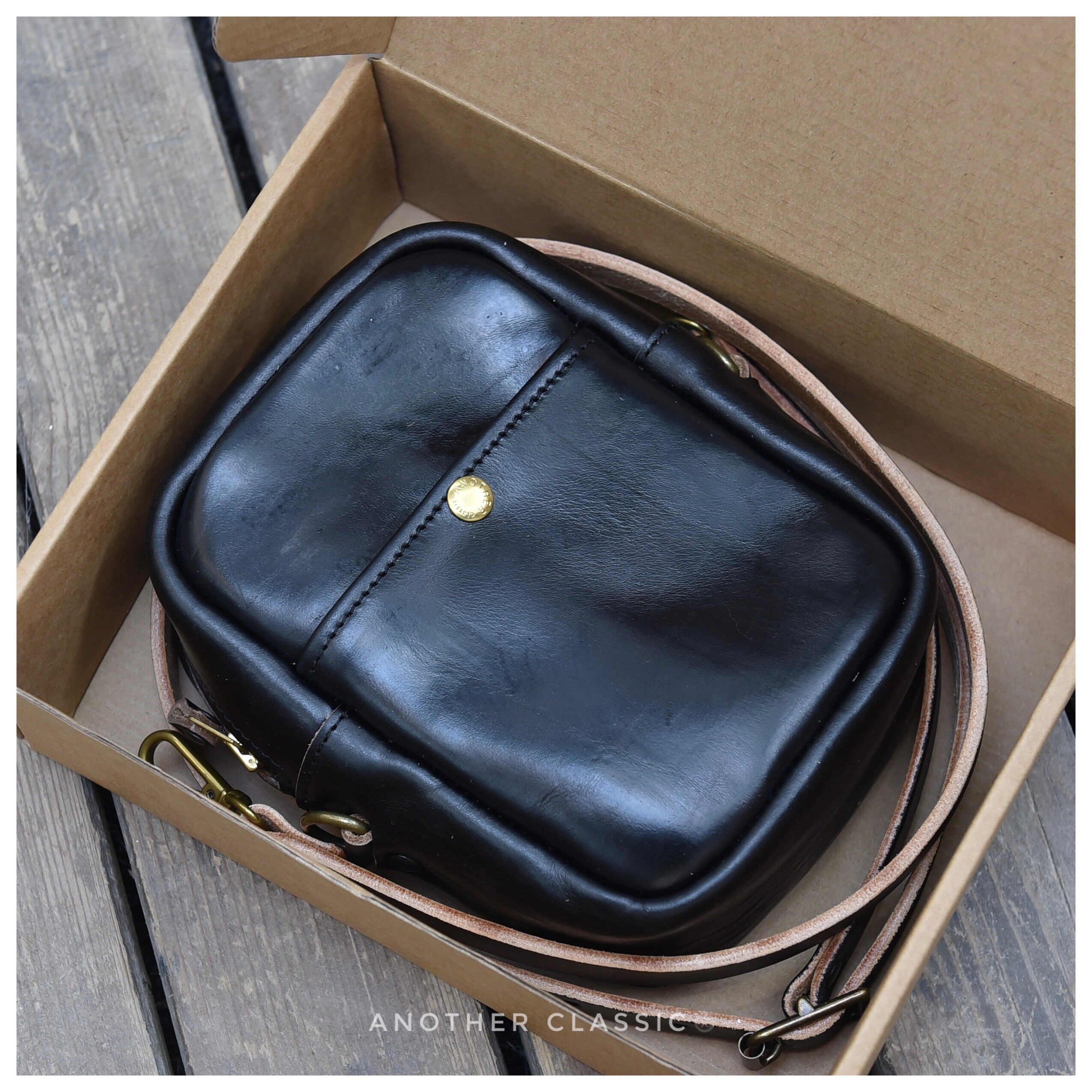 现货 美国HORWEEN 日本枥木牛皮相机包