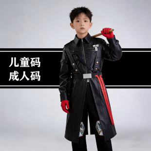 格赫罗斯三角洲行动典狱长cos服装角色扮演cosplay皮衣风衣儿童