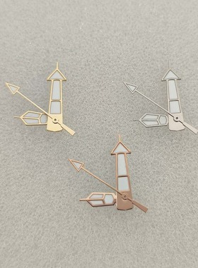 手表表针可装NH35/36/7S 机芯 银边玫边金边箭头表针绿色夜光指针