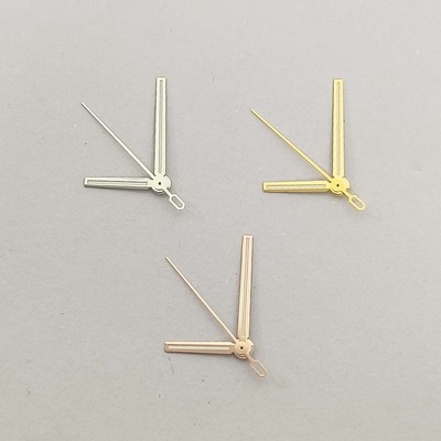 新款指针9*13.5*14平头表针金银玫三色绿夜光适合装8215/2813机芯