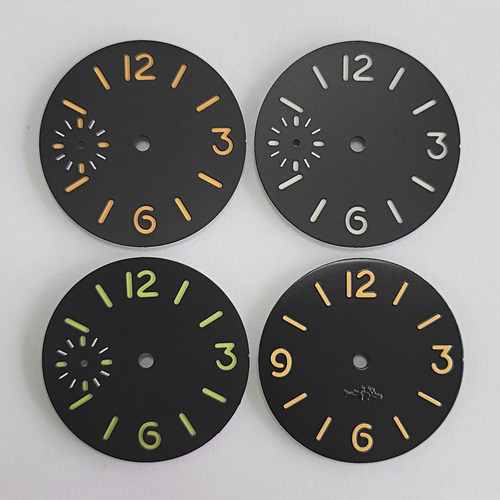 手表字面配件34.5mm夜光适合机芯