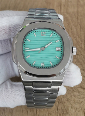 新款41MM改装男士机械手表 无logo鹦鹉螺款式 搭载日本NH35机芯