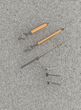 改装VK63手表指针配件6个表针白橙色绿夜光适合日本石英VK63机芯