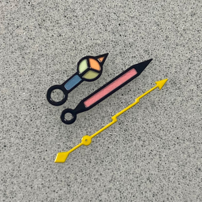 NH35A彩色夜光表针指针闪电秒