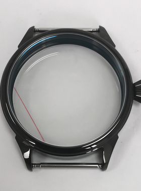 PVD玫金黑色42MM 透底表壳 青蛙腿型 适装配ETA6497 ST3600机芯