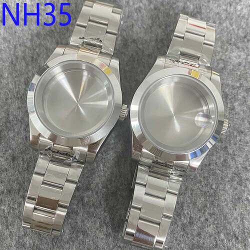 表壳+带39mm 蚝式恒动蓝宝石玻璃 不锈钢手表壳 适装NH35/36机芯