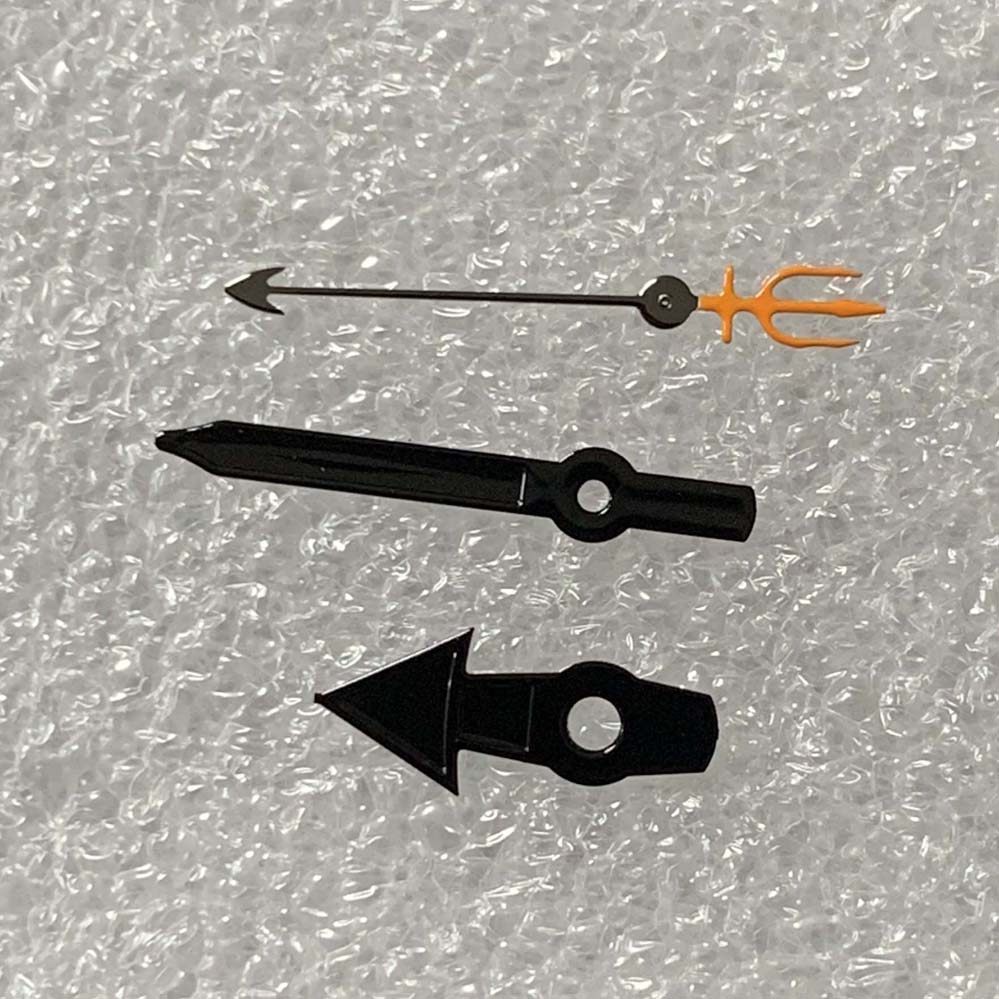 手表指针配件 黑色 龟秒鱼秒 装配日本nh35/nh36/4r36自动机芯