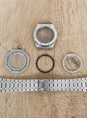 改装 41mm壳+带+內影蓝宝玻璃 适装NH35机芯 适配28.5mm表盘