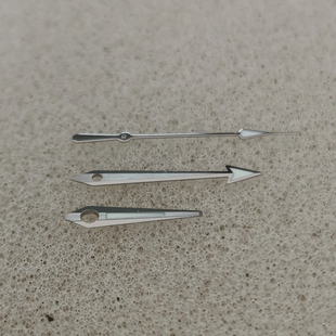 改装手表配件指针 P花银色表针 蓝夜光三针适装NH35/36/4R/7S机芯