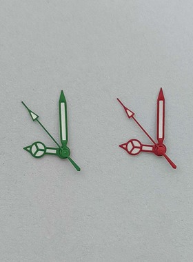 手表配件 红色绿色奔驰指针 绿夜光表针 适合装NH35/36/4R/7S机芯