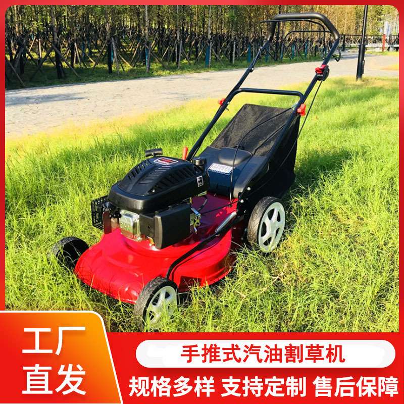 新型汽油割草机手推式花草修剪机割草粉碎机农用果园杂草锄草神器