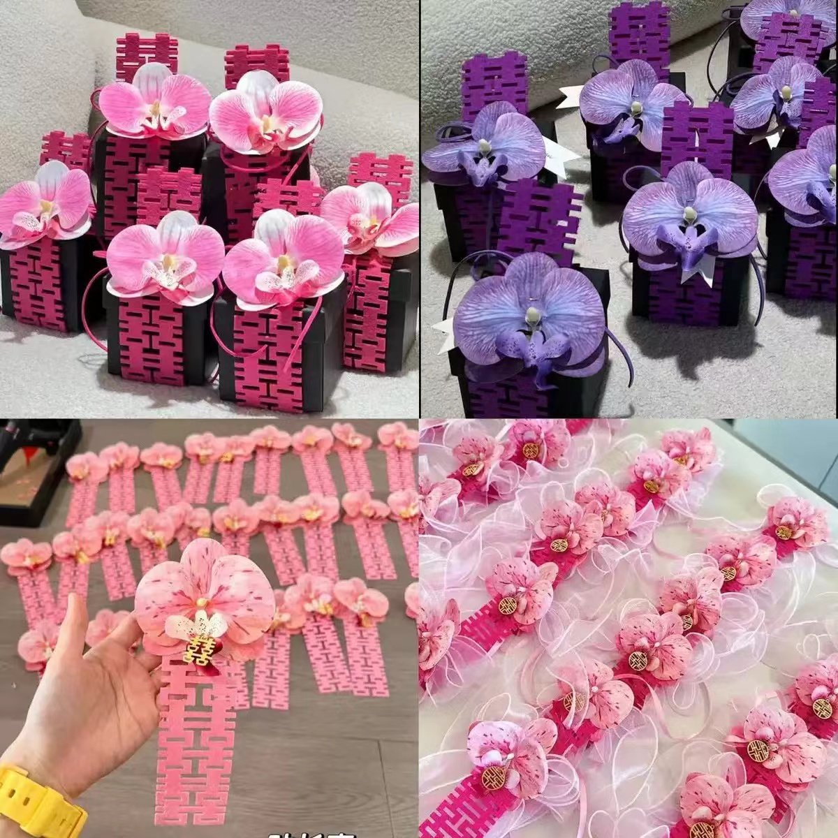 仿真蝴蝶兰花头3D胶片假花喜糖盒伴手礼蛋糕发夹diy配件装饰材料,家居饰品,仿真花/假花,淘宝优惠券,粉丝福利购,淘宝优惠卷