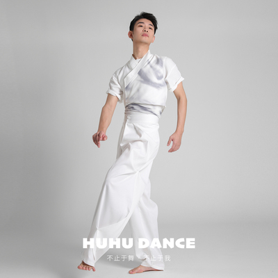 D401现代舞演出服马甲套装男舞蹈表演艺考服装胡沈员