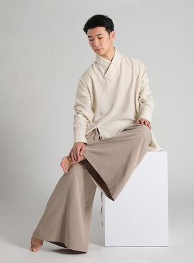 F03现代舞古典舞蒙古民族舞上衣宽松棉感舞蹈服男女款演出服