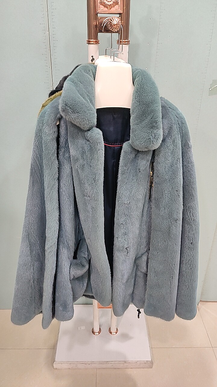 新款进口天鹅绒貂皮大衣女整貂中长款水貂皮草外套年轻时尚SP4923