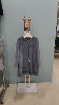 新款进口水貂皮草外套女整貂皮大衣
