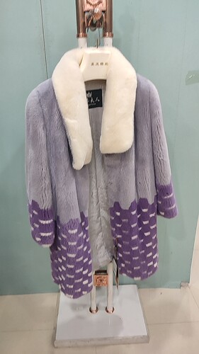 长款紫貂外套SP2797