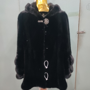 潮流女装 黑色帽款 时尚