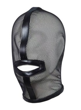 蕾丝情qu面罩ms成人头套狗母皮革面具黑色全包夫妻调情蒙面漏嘴