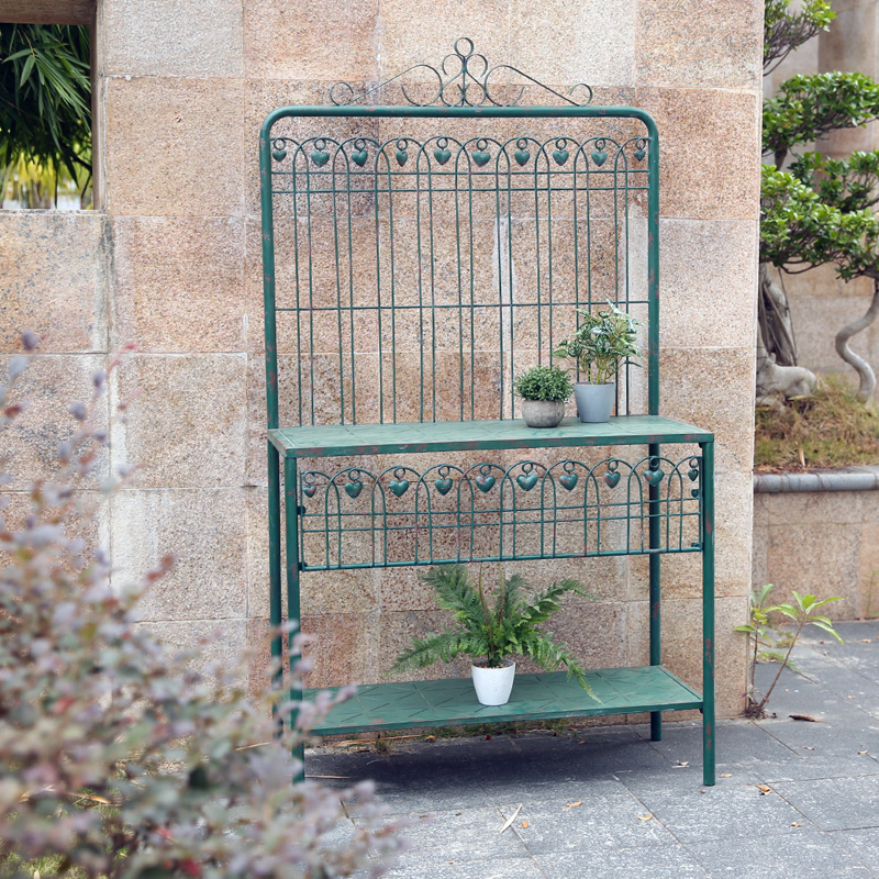 外单户外庭院铁艺花架置物架阳台花园多层花架子室内落地大花盆架