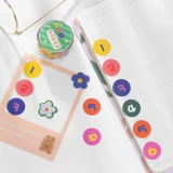 Бумажная лента, мультяшный базовый книга роста, наклейка, наклейки, ручная роспись, планировщик, 100 штук в упаковке