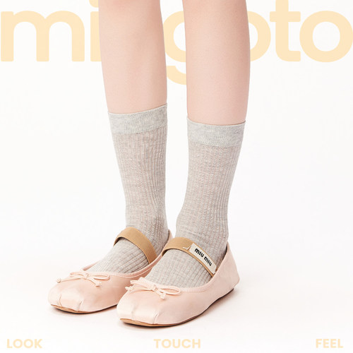 弥构日系学院风miu系堆堆袜女
