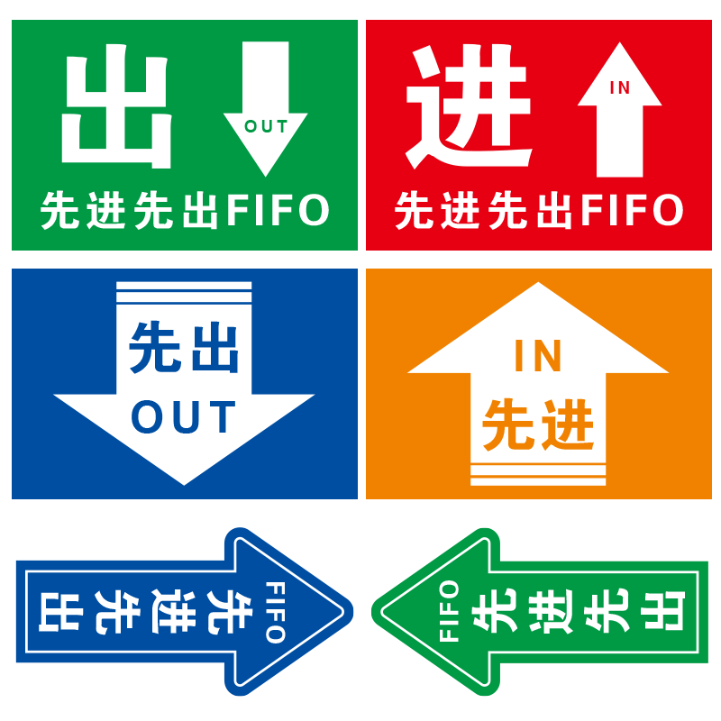 先进先出磨砂地贴提示贴