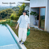 新品 日系九分裤 桑妮库拉 clouds 夏季 纯棉宽松气球裤 Sunny 女式