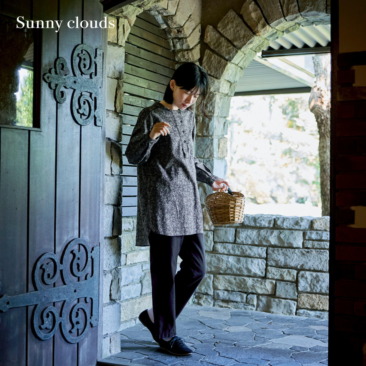 女式棉混微弹九分微锥裤（黑）