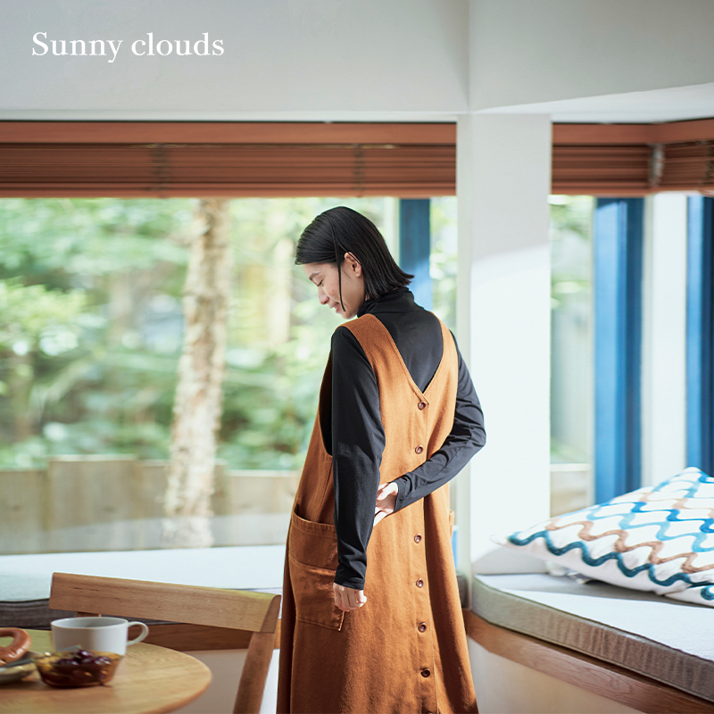 女式棉混亲肤微弹高领衫（黑）